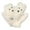 Beige, variant on Capybara Themed Winter Mittens Warm Lined Full Coverage Fingerless Handwear with Detachable Neck Lanyard for Outdoor Enthusiasts,Color:White