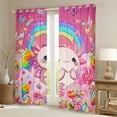 thumbnail image 2 of Manfei Cartoon Animal Axolotl Black Out Curtains,Kawaii Ocean Animal Curtains Pack of 2 (42x63 Each),Colorful Candy Pink Daisy Bedroom Curtains For Teens,Ultra Soft Home Decor, 2 of 6