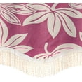 thumbnail image 3 of Violet Linen Cordova Collection Decorative Vintage Design Window Valance, 60" x 15", Purple, 3 of 6
