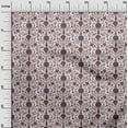thumbnail image 3 of oneOone Rayon Maroon Fabric Florals Sewing Craft Projects Fabric Prints By Yard 56 Inch Wide, 3 of 4