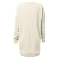 thumbnail image 4 of Made by Olivia Women's Casual Oversized Loose Fit Crew Neck Long Sleeves Fleece Pullover Sweatshirts Tunic S~3X, 4 of 5