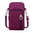 thumbnail image 2 of Mobile phone bag female messenger bag mobile phone bag diagonal coin purse vertical mini small bag-Purple, 2 of 5