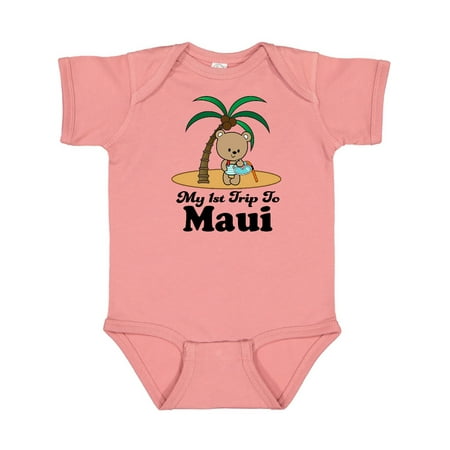 

Inktastic 1st Trip to Maui Hawaii Gift Baby Boy or Baby Girl Bodysuit
