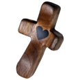 thumbnail image 2 of Rushawy Handheld Wooden Cross Clinging Cross, Fine, Prayer Meditation Encouragement Gift, 2 of 9