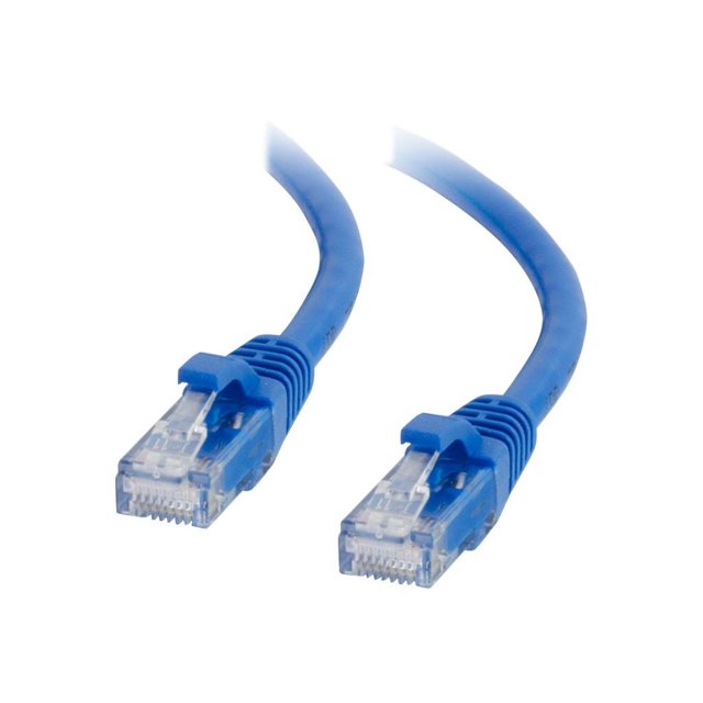 C2G Câble Ethernet Non Blindé (UTP) Cat6a 3 Pieds - Câble Patch Réseau Cat6a - Bleu - Câble Patch - RJ-45 (m) à RJ-45 (m) - 3 Pieds - UTP - Chat 6a - Moulé, Sans Accroc - Bleu
