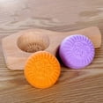 thumbnail image 5 of Piwvid DIY Steamed Bun Mold, Wooden Moon Cake Molds Flower Shape Cookie Stamps, Mid Autumn Festival Wooden Pastry Mold, Baking Mold Kitchen Baking Tool, 5 of 6