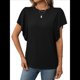 thumbnail image 1 of Camisas Formales Informales de Negocios para Mujer, Camisas de Verano, Mangas , Cuello Redondo, Mangas de Hoja de , Trajes 2025 Negro XL, 1 of 9