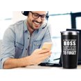 thumbnail image 5 of A Truly Great boss is Hard to Find 20 OZ Tumbler.Bosses Day Gifts.Leaving Moving Appreciation Retirement Birthday Christmas Gifts for Women Men Manager Director Boss,Boss Lady Mug(Black), 5 of 6