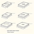 thumbnail image 4 of Bamboo Mattress Topper, Cooling Extra Thick Breathable Mattress Pad With 8-21" Deep Pocket, Soft Quilted Fitted Mattress Cover With Down Alternative Fill, 4 of 8