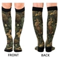 thumbnail image 4 of FORMRS Womens Knee High Socks Casual Long Thick Travel Daily Wear, 1 Pair, Brown Floral Rabbits Pattern, 4 of 6