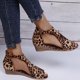 thumbnail image 5 of Zapatos planos de moda para mujer, sandalias informales de tacón de cuña hueca, zapatos de talla grande Wmkox8yii sa1197, 5 of 7