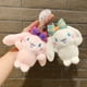 thumbnail image 2 of LLavero de peluche de Sanrio de Cinnamoroll, muñeco de Anime, lazo de dibujos animados, mochila, colgante, accesorios de bolsa, regalo para niños, 2 of 5