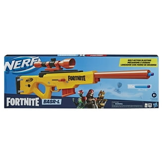 Nerf Fortnite Heavy SR Dart Blaster with Scope, 6 Mega Darts Kids