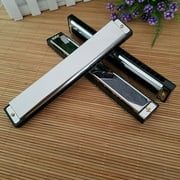 Shulemin Harmonica,24 Holes Tremolo Key C Harmonica Mouth Organ Kids Musical Instrument Toy Gift