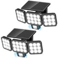 thumbnail image 1 of Luces solares WDTPro 2025 Outdoor Flood 3500 LM, paquete de 2, 1 of 8
