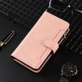 thumbnail image 4 of Case for Samsung Galaxy S21 5G Cover Zipper Magnetic Wallet Card Holder PU Leather Flip Case - Pink, 4 of 5