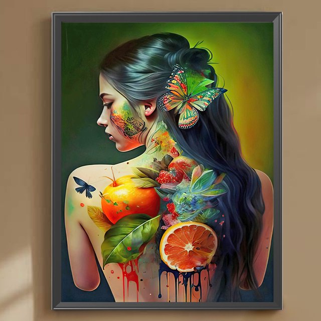 Cuadros Decorativos 5D bricolaje taladro redondo completo diamante pintura niña Kit decoración del hogar arte artesanía(1) Wdftyju embutido en tela