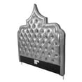 thumbnail image 2 of Chic Home Fonda PU Leather Modern Contemporary Button Tufted with Silver Nail heads Trim King Size Headboard, Silver, 2 of 2