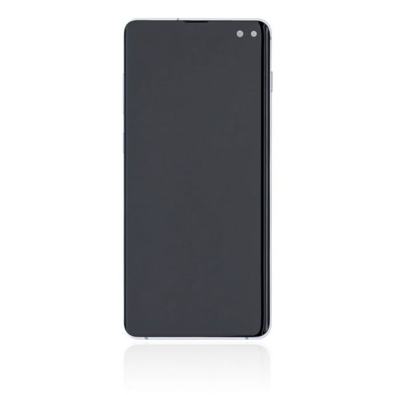 Replacement OLED Assembly With Frame Compatible For Samsung Galaxy S10 Plus (Service Pack) (Prism White)