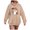 Khaki, variant on Towmus Women Cute Pattern Hoodie Girl Halloween Pumpkin Face Tops Cartoon Sweatshirt Long Sleeve Casual Streetwear