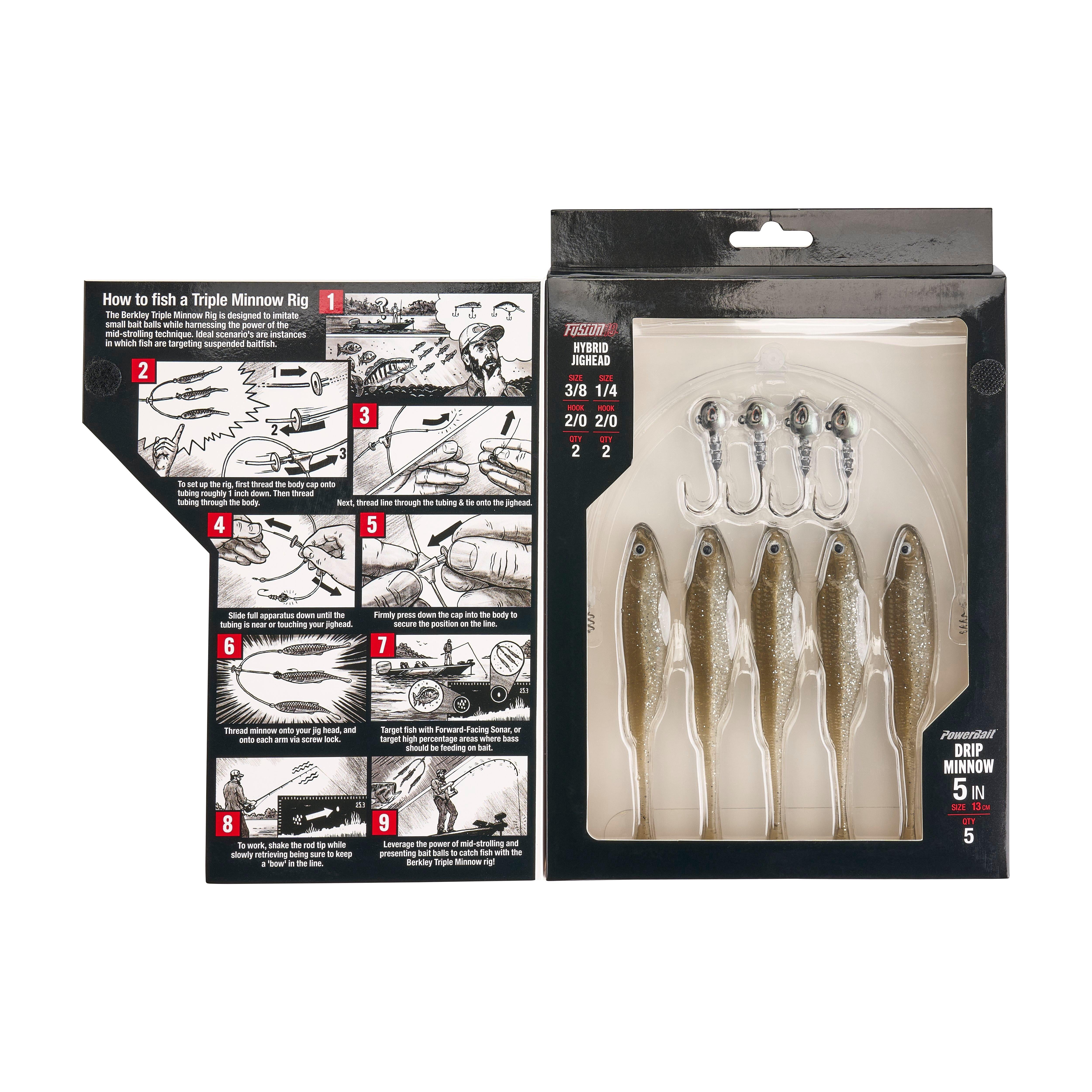 Berkley Triple Minnow Rig Kit, 5in, Tennessee Shad