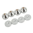 thumbnail image 1 of 4 Ensembles de Pieds d'Isolation pour Haut-Parleur, Tapis Absorbeur de Chocs en Alliage d'Aluminium HiFi, Pointes de Haut-Parleur Réduisent les Vibrations pour Lecteur CD DVD Amplificateur, Facile à Installer, 1 of 7