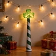 thumbnail image 6 of Sulaicai St. Patrick's Day Light-Up Magic Wand Decor, Clover LED Sticks Spring Themed Tabletop Decor for Easter St. Patrick's Day Party, Home Table, Mantel, Shelf Display (A), 6 of 8
