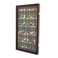 thumbnail image 3 of DECOMIL - 60 Spoon Rack Display Case Holder Wall Cabinet, UV Protection, Lockable (Cherry Finish), 3 of 4
