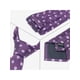 thumbnail image 3 of Corbatas de puntos para hombres INSPIRE CHIC para el Día del Padre, corbata autoajustable de 3.1" de ancho, corbata de satén para bodas, clásica en color púrpura, talla única, 3 of 4