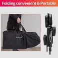 thumbnail image 4 of Dkeli Folding Massage Chair Portable Adjustable Tattoo Spa Chair with Carry Case & Face Cradle, Black, 4 of 8