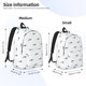 thumbnail image 2 of Disketp Cute Shark print Canvas Backpack Lightweight Travel Daypack Student Rucksack Laptop Backpack-Small, 2 of 5