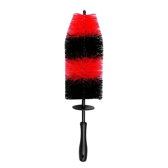 17" Car Wash Tire & Wheel Brush | Heavy-Duty Cleaning Brush for Rims, Motorcycles & Bikes | Scratch-Free Bristles with Aluminum Handle | Portable Wheel Hub Cleaner for Cars, Trucks & RVs