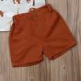 thumbnail image 7 of Douhoow Toddler Boy Clothing Set Summer Baby Boys Gentleman Style Short Sleeve Cartoon Shirt Shorts, 7 of 7