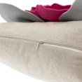 thumbnail image 4 of JWH 3D Contemporary Fuchsia Flowers Daily and Festival Decorative Pillow Covers for Gift Room Bedding Decor 18x18inch No Insert, 4 of 9