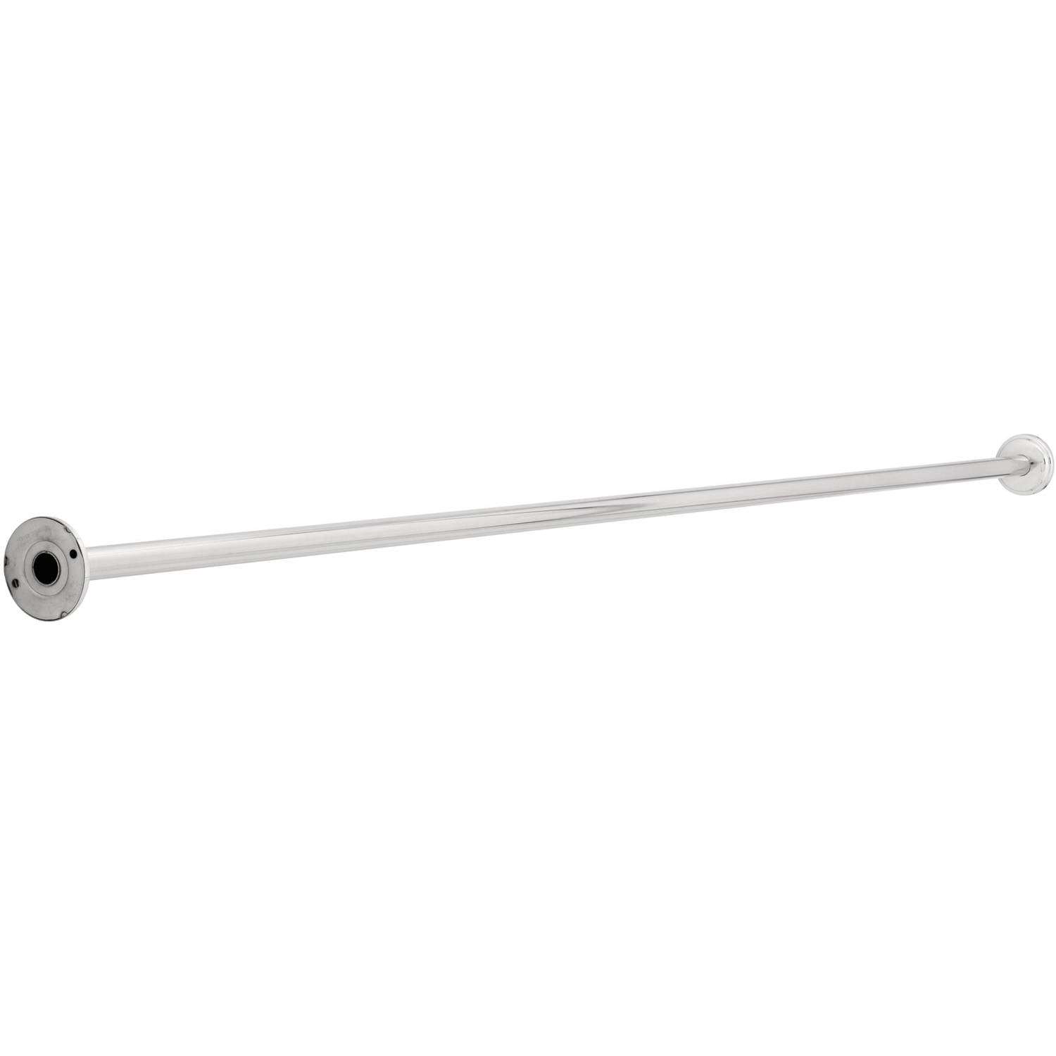 Franklin Brass 1" x 72" Shower Rod with Step Style Flanges, Bright