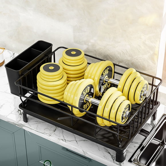 Pastelera de Platos de Cocina, Estante de Secado de Platos Limpio multifuncional E Higiénico Con Soporte para utensilios para Fregadero