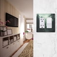 thumbnail image 5 of Yayeee Rocker Switch Wall Plate 3-Gang 6.5"x4.6" Home Decorative Outlet Cover, Green Forest, 5 of 6