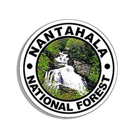 Round NANTAHALA National Forest Sticker Decal (travel rv north carolina nc hike) Size: 4 x 4