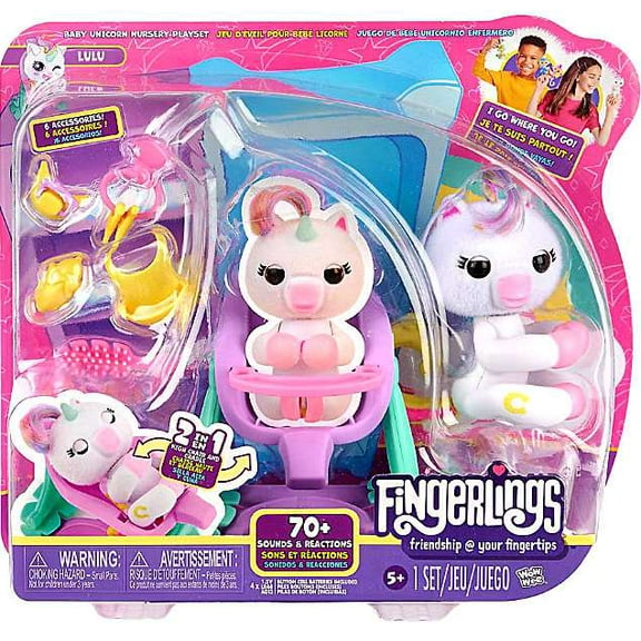 Fingerlings Baby Unicorn Nursery Playset (Lulu)