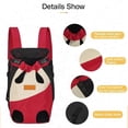 thumbnail image 4 of Mochila de viaje para mascotas con patas extendidas, mochila transportadora para perros pequeños, medianos, gatos, cachorros, mochila transportadora frontal ajustable para mascotas, para senderismo, v, 4 of 7