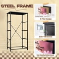 thumbnail image 4 of Dresser for Bedroom with 4 Storage Drawers Pink Cherry Blossom Flowers Inspirational Dressers Chest of Drawers Steel Framed Fabric Closet Organizers for Women Entryway Nail Salon Manicure, 4 of 8