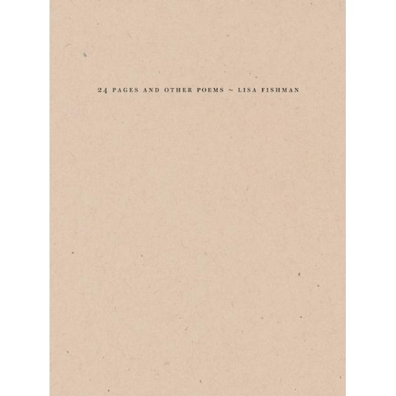 24 Pages and Other Poems (Hardcover)
