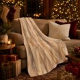 thumbnail image 3 of Weathered tan wood plank print Flannel Blanket soft cabin farmhouse artwork Home Decor for couch bedroom den reading chair, Housewarming Gift for rustic decor fans, 3 of 9