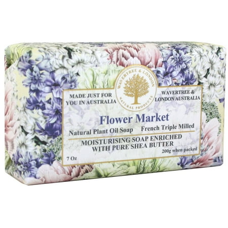 Wavertree and London Flower Market Australian Natural Luxury Soap Bar 7 (Best Luxury Soap Bar)