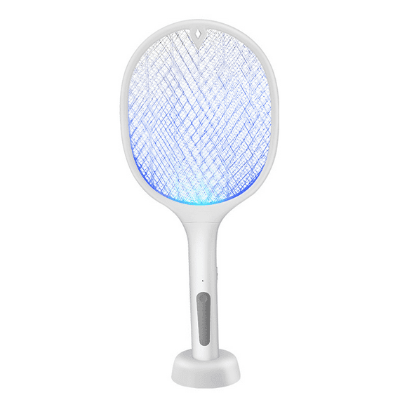 Bug Zapper Racket, Mosquito Zapper USB/Rechargeable Electric Fly Swatter Lamp and Bug Zapper Racket