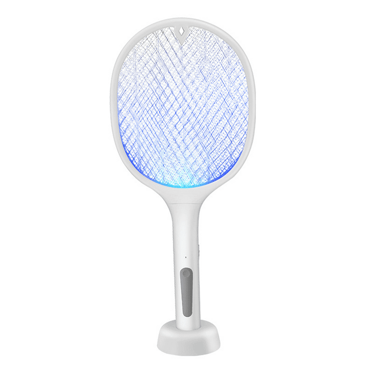 Electric Fly Swatter 3000V Bug Zapper Racket Dual Modes Mosquito