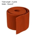 thumbnail image 2 of Twill Elastic Band Double Side 2.8" Flat 2 Yard 1 Roll Flat Elastic Ribbon Cord Orange for Sewing, Waistband, 2 of 6
