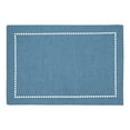 thumbnail image 2 of Fennco Styles Solid Color Laser-Cut Hemstitch Design Table Placemats 13" W x 19" L, Set of 4 - Classic Table Mats for Dining Table Décor, Banquets, Holiday, Family Gathering and, 2 of 4