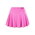thumbnail image 2 of Sinleey Women Tennis Golf Skirt Built-in Shorts Sport Mini Skorts High Waist Workout Fit Athletic Pink L, 2 of 7