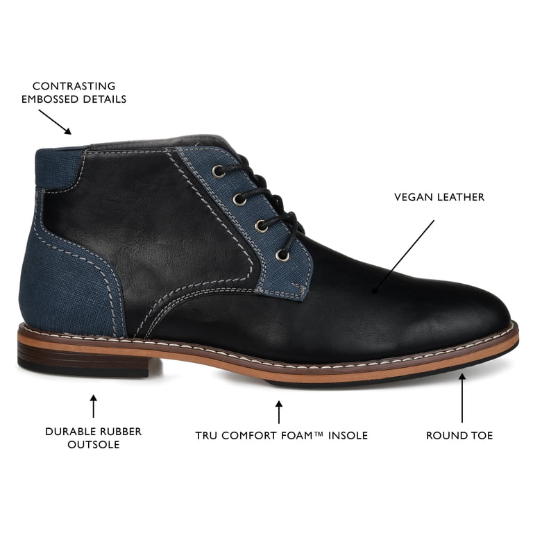 Vance Co. Mens Franco Wide Width Tru Comfort Foam Lace-up  display picture 2